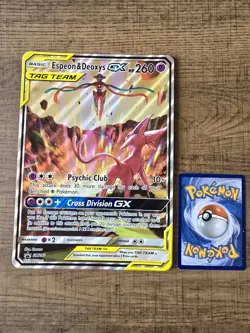 Pokemon TCG Espeon Deoxys GX SM240 Jumbo/Oversized Promo - Image 1