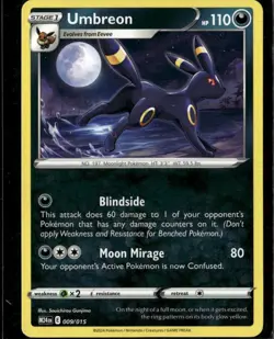 Umbreon Promo McDonald's Promos 2024 009/015 Darkness Normal Pokemon Card - Image 1