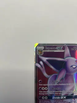 Pokemon Espeon GX Ultra Rare Full Art Holo 140/149 SM Base Set 200 HP Card - Image 3