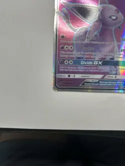 Pokemon Espeon GX Ultra Rare Full Art Holo 140/149 SM Base Set 200 HP Card - Image 4