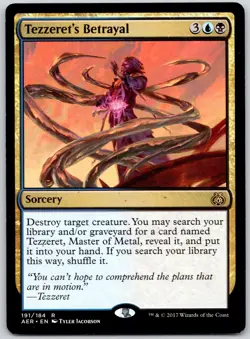 Tezzeret's Betrayal - Aether Revolt AER - MTG - LP Magic - 191 R - Image 1