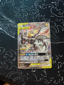 Pikachu & Zekrom GX SM168 TAG TEAM Full Art Promo Pokemon Card - Image 1