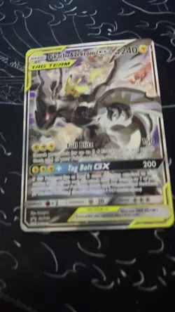 Pikachu & Zekrom GX SM168 TAG TEAM Full Art Promo Pokemon Card - Image 2