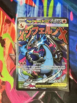 Mega Charizard x EX 023 M Mega Evolution Promo Holo Card Sealed BRAND NEW - Image 1