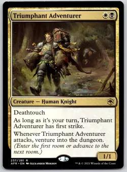 Triumphant Adventurer - Adventures in the Forgotten Realms AFR - MTG - LP Magic - Image 1