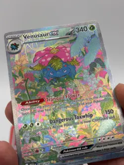Pokemon TCG Venusaur EX Holo Special Illustration Rare Card SV 198/165 151 NM - Image 2