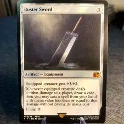 Buster Sword M0255 Final Fantasy MTG Magic the Gathering NM Regular Card - Image 1