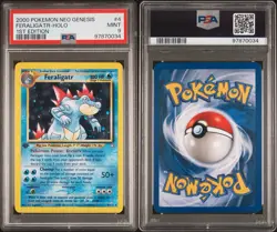 Pokemon TCG Feraligatr Neo Genesis Holo 1st Edition Rare Card 4/111 PSA 9 MINT - Image 3