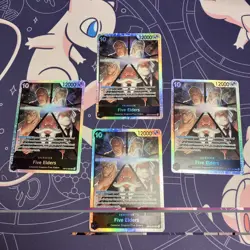 Bandai One Piece OP-13 Five Elders SR Character Cards Lot of 4 Playable! - Image 1