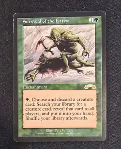 Survival of the Fittest - Magic: The Gathering - Exodus - Light Play - Image 1