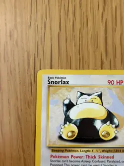 Pokemon TCG Snorlax Jungle Card 27/64 Unlimited Rare Non-Holo - Image 3
