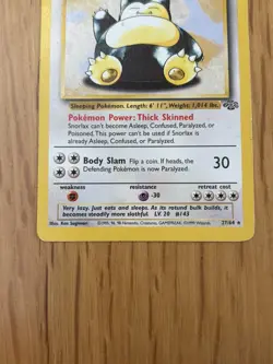 Pokemon TCG Snorlax Jungle Card 27/64 Unlimited Rare Non-Holo - Image 4