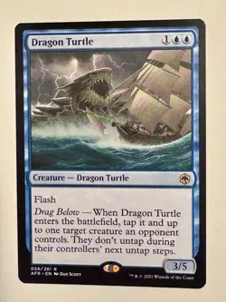 Magic The Gathering: Dragon Turtle - AFR - Rare - NM - MTG - Image 1