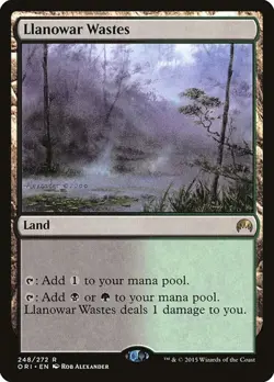 Llanowar Wastes Magic Origins LP MTG - Image 1