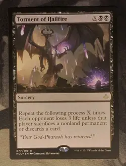 Magic: The Gathering Torment of Hailfire Hour of Devastation Rare Sorcery Black - Image 1