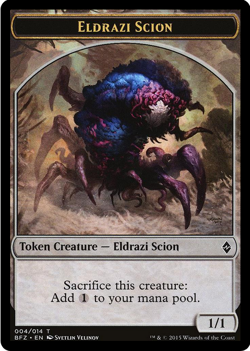 10x Eldrazi Scion Token 004 Battle for Zendikar MTG - Image 1