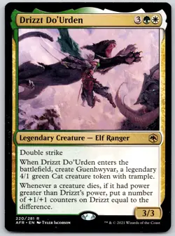 Drizzt Do'Urden - Adventures in the Forgotten Realms AFR - MTG - LP Magic - 220 - Image 1