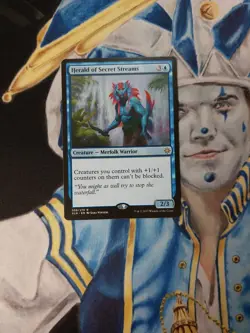 Herald of Secret Streams MTG Ixalan Blue Rare Creature Near-Mint x1 - Image 1