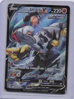 Rapid Strike Urshifu V TG20/TG30 Holo Brilliant Stars Trainer Gallery Pokemon LP - Image 1