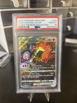 2022 Pokemon SWSH BSP Ultra Premium Collection #262 FA Charizard VSTAR PSA 10 - Image 1