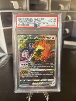 2022 Pokemon SWSH BSP Ultra Premium Collection #262 FA Charizard VSTAR PSA 10 - Image 2