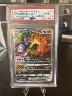 2022 Pokemon SWSH BSP Ultra Premium Collection #262 FA Charizard VSTAR PSA 10 - Image 4