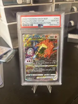 2022 Pokemon SWSH BSP Ultra Premium Collection #262 FA Charizard VSTAR PSA 10 - Image 5