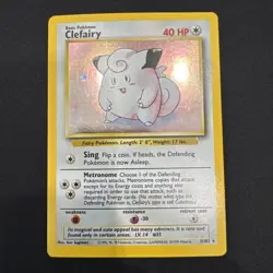 Clefairy 005/102 Pokemon 1999 Base Set Unlimited Holo Nm/m - Image 1