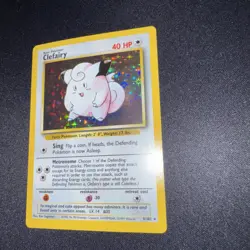 Clefairy 005/102 Pokemon 1999 Base Set Unlimited Holo Nm/m - Image 3