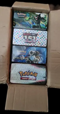 SEALED Pokemon booster box. Vivid Voltage, Scarlett and Violet 151... - Image 1