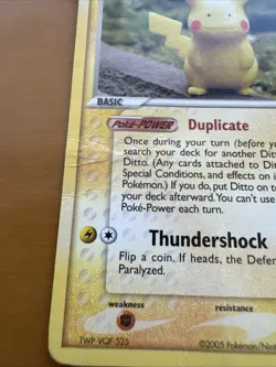 Ditto - Pikachu Pokemon Delta Species Ditto 63/113 Damaged Yuka Morii - Image 2