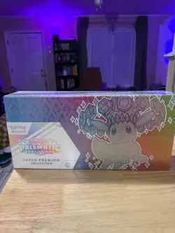 Pokemon Scarlet & Violet Prismatic Evolutions Super-Premium Collection Box Eevee - Image 1