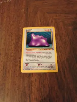 Vintage Pokemon Ditto 3/62 Fossil Holo Card - Image 5