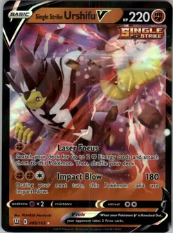 2021 Sword & Shield - Battle Styles Single Strike Urshifu V Basic/Rare Holo V - Image 1