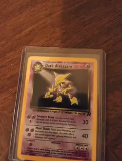 Vintage Pokemon Team Rocket Dark Alakazam 1/82 Holo - Image 5