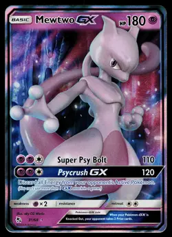 Pokemon Card - Mewtwo GX Hidden Fates 31/68 Holo Rare GX 2019 - Image 1
