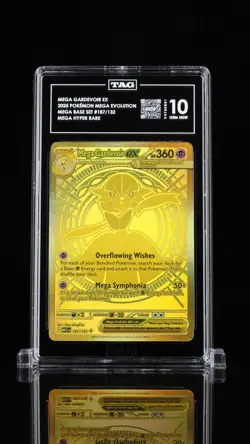 2025 POKEMON MEGA MEG EN EVOLUTION MEGA HYPER RARE #187 MEGA GARDEVOIR EX TAG 10 - Image 1