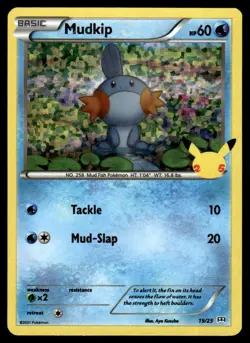 2021 McDonald's Canada 25th Anniversary Promo Hologram Mudkip UNplayed #19 - Image 1