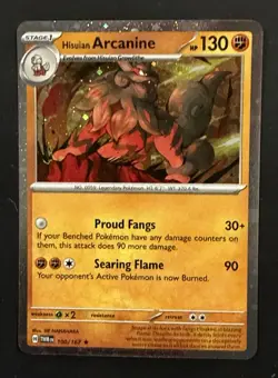 Hisuian Arcanine 100/167 TWM Cosmos Holo EXCLUSIVE Surging Sparks Blister NM - Image 1
