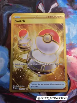 SWITCH 206/165 SV SCARLET & VIOLET 151 HYPER RARE NM POKEMON TCG - Image 1