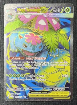 2025 Pokemon Mega Evolution Mega Venusaur Ex 155/132 Ultra Rare - Image 1