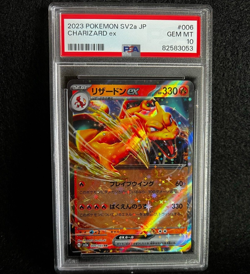 Pokemon Japanese CHARIZARD ex 006/165 SR (2023 sv2a 151) PSA 10 - Image 1