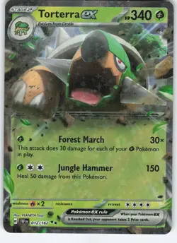 Torterra ex - 012/162 Double Rare Holo SV05: Temporal Forces NM Pokemon - Image 1