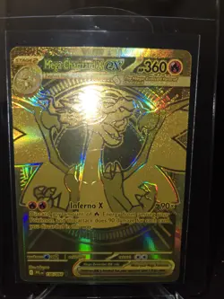 Mega Charizard X EX Gold Hyper Rare 130/094 Pokemon Phantasmal Flames English NM - Image 2