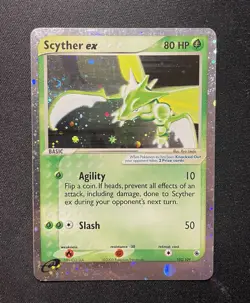 Scyther EX Ruby & Sapphire 102/109 Holo Pokemon 2003 LP - Image 1
