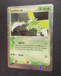 Scyther EX Ruby & Sapphire 102/109 Holo Pokemon 2003 LP - Image 3