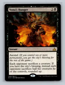 1x MTG Vona's Hunger - Rivals of Ixalan (RIX) #90 - Magic the Gathering LP-MP - Image 1