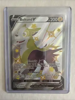 Pokemon TCG Boltund V SWSH Black Star Promos SWSH085 Holo Promo - Image 1