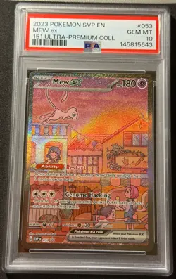 Mew EX 053 Promo Pokemon 151 PSA 10 NEW CERTIFICATE - Image 1