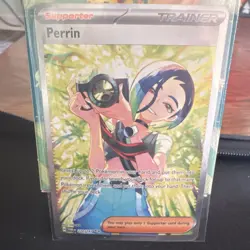 Pokemon TCG Perrin Trainer 220/167 Twilight Masquerade Holo Special Illustratio… - Image 1